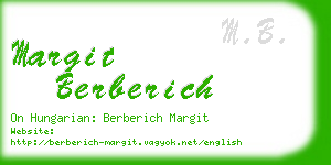 margit berberich business card